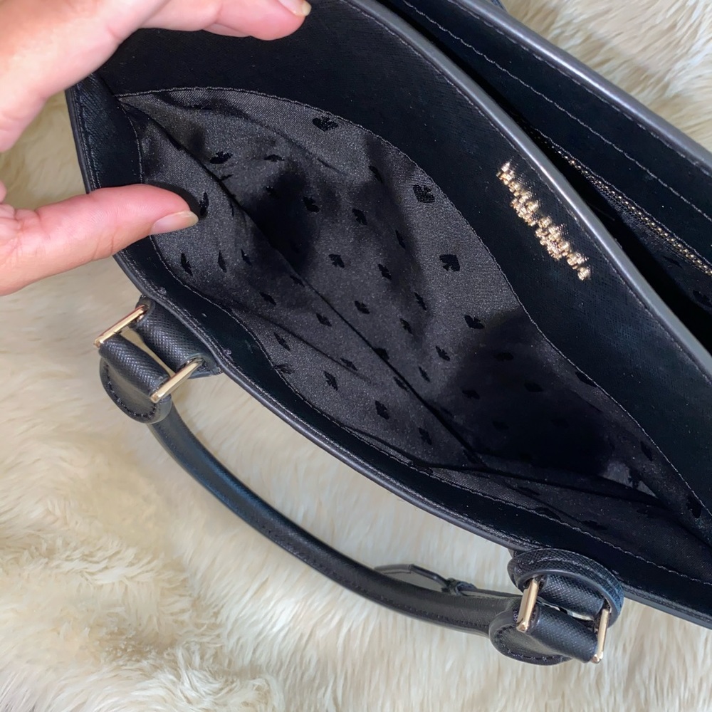 SOLD Kate Spade large black satchel/shoulder bag - Picture 7 of 15